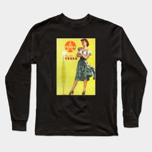 Radio Tesla Vintage Advertisement Long Sleeve T-Shirt